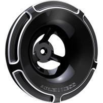 Cubierta del filtro de aire Velocity — Compatible con Arlen Ness Velocity 65, Velocity 90, Negro, Plata