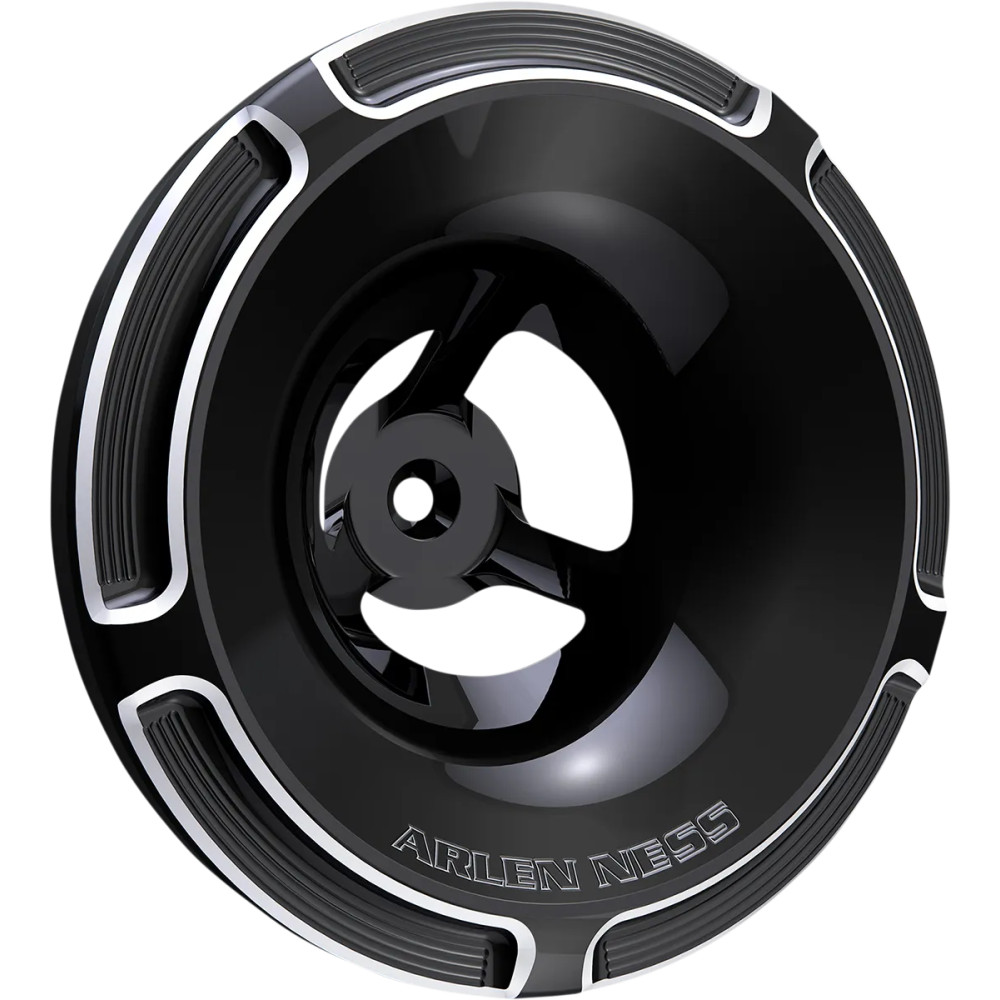 Cubierta del filtro de aire Velocity — Compatible con Arlen Ness Velocity 65, Velocity 90, Negro, Plata