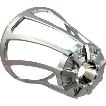 Tapa del filtro de aire Monster Sucker — Cromado, Cono, Billet Aluminum