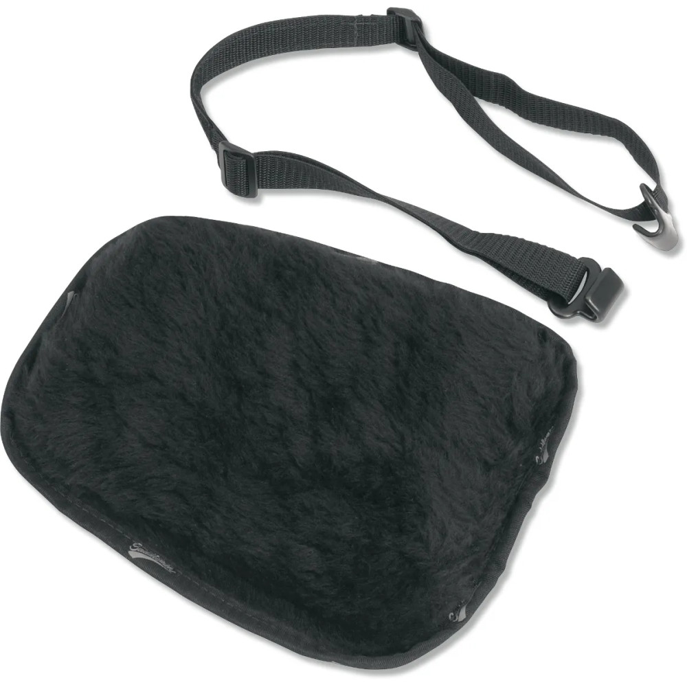 GelCore™ Breathable Fleece Gel Seat Pad — 16 mm height, 22.6 cm length, 19.1 cm back / 13.8 cm front, Black