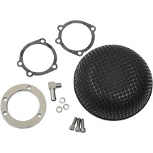 "Bob" Retro-Style Air Cleaner Kit — 5.50" diameter, for CV carburetors, black