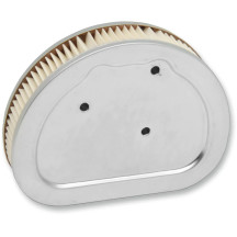 Replacement Air Filter — Paper media, unique shape, Silver, White