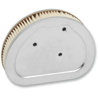 Replacement Air Filter — Paper media, unique shape, Silver, White