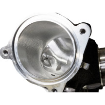 Colector de admisión portado por CNC de 55 mm — Negro