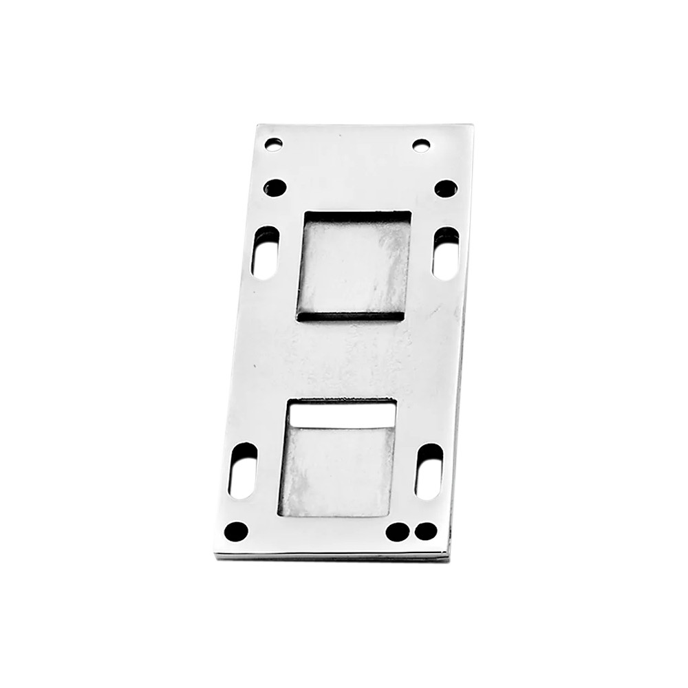 Transmission Mounting Plate for Rigid Frame — 4-speed, Chrome
