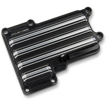 10-Gauge Top Transmission Cover — 6-hole mount, Black