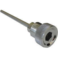 Knurled Transmission Dipstick — Chrome
