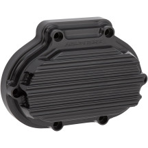 10-Gauge Transmission Side Cover — 10 Gauge, 6-Hole mounting, Black anodized