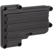 10-Gauge Transmission Side Cover — 6-hole mounting, Black Anodized