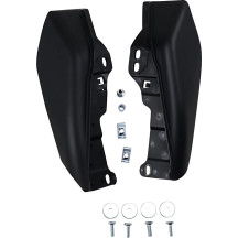 Frame Mounted Heat Deflectors — Black, Pair