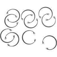 Retaining Rings — 5-speed, Silver, 10-pack