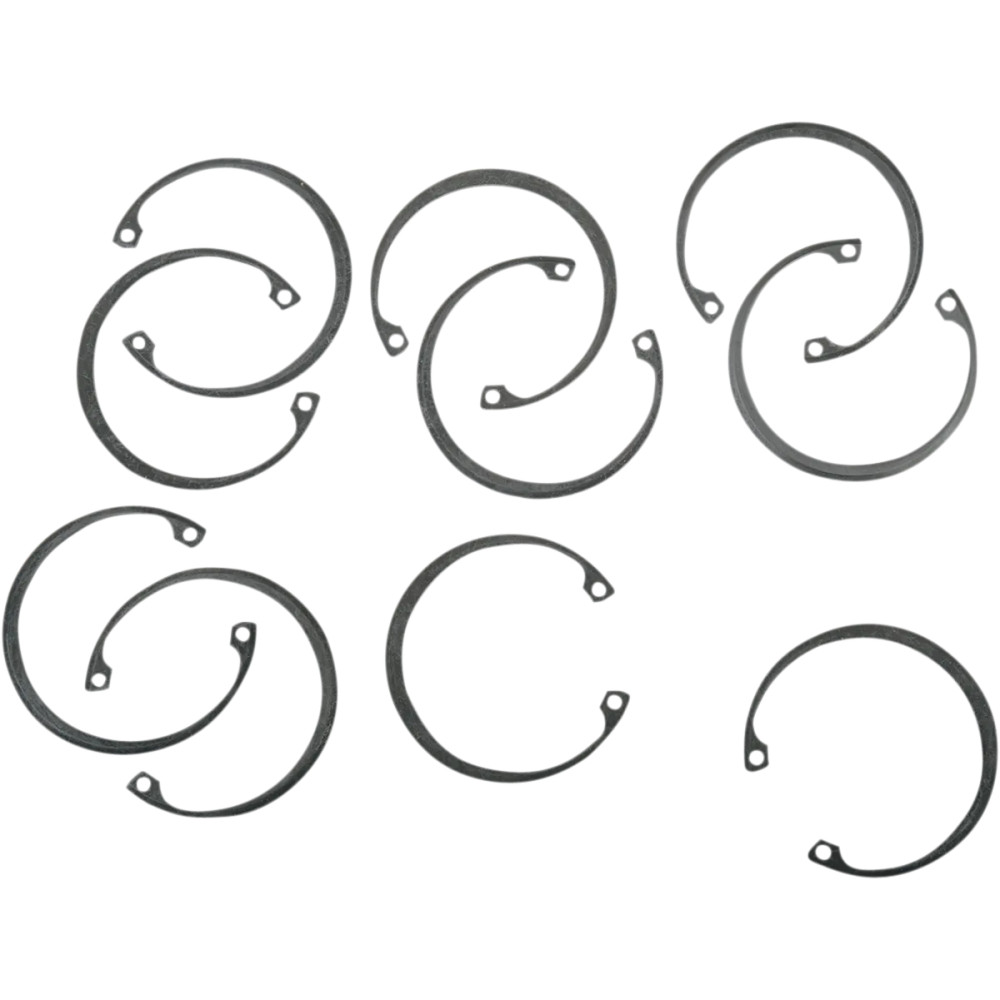 Retaining Rings — 5-speed, Silver, 10-pack