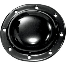 Smooth-Style Derby Cover — 8-hole mounting, black gloss