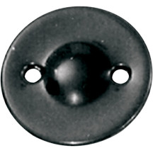 Dimpled Inspection Cover — Black gloss, 2-hole