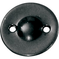 Dimpled Inspection Cover — Black gloss, 2-hole