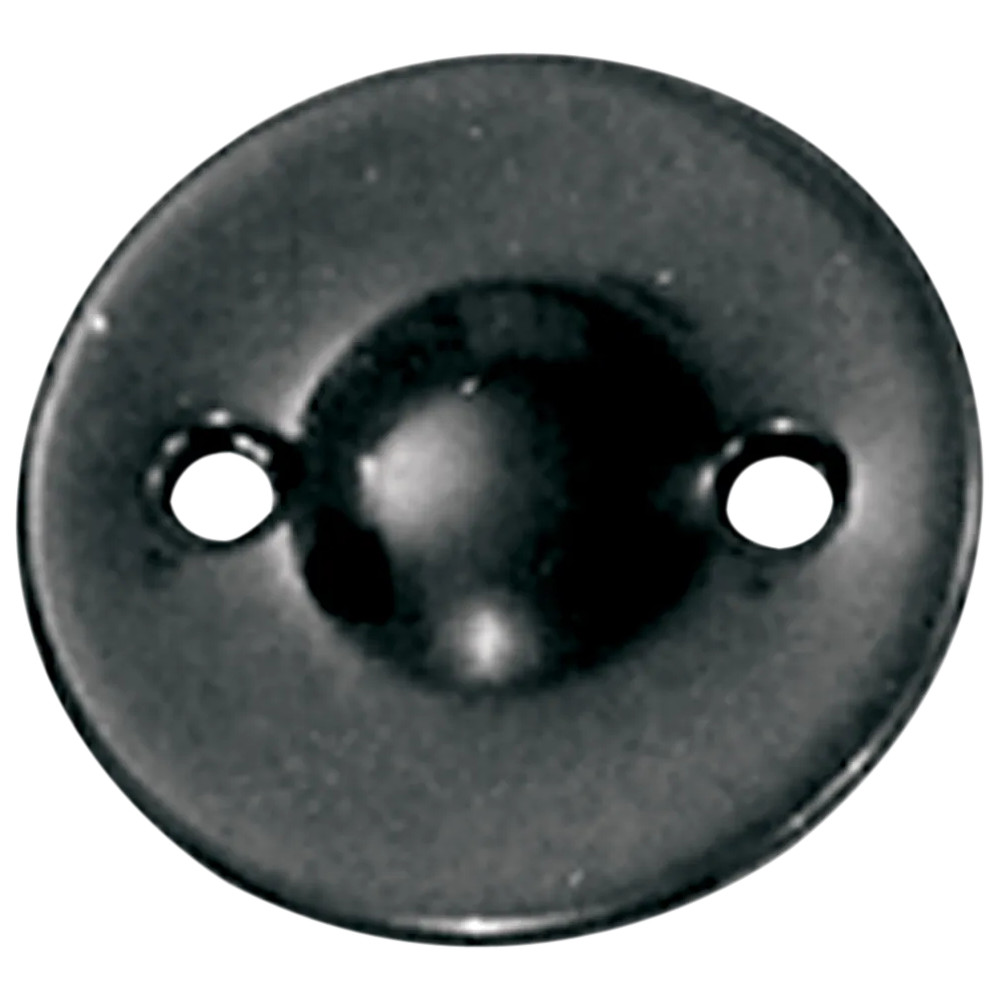 Dimpled Inspection Cover — Black gloss, 2-hole
