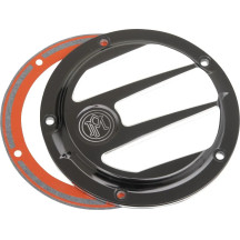 Derby Cover — 5-Hole, Black, Chrome, Matte, Anodized, Platinum Cut