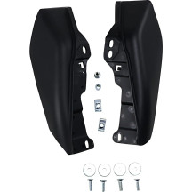 Frame Mounted Heat Deflectors — Black, Pair