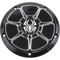 Derby Cover — Black, billet aluminum
