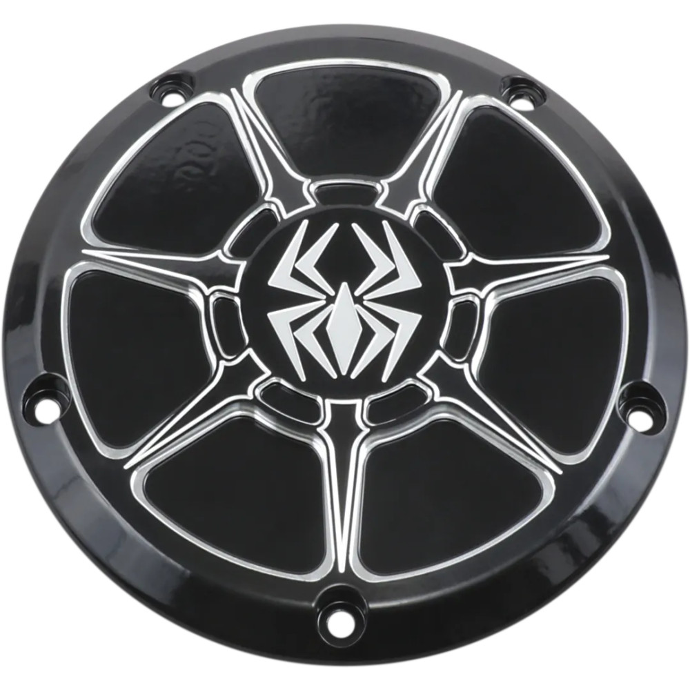 Derby Cover — Black, billet aluminum