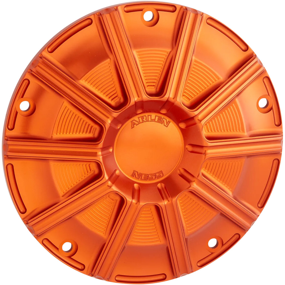 10-Gauge Derby Cover — 5-hole mounting, Anodized Orange
