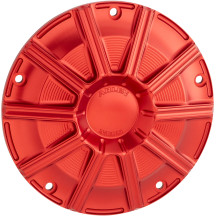 10-Gauge Derby Cover — montaje de 5 agujeros, anodizado rojo