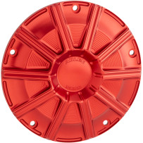 10-Gauge Derby Cover — montaje de 5 agujeros, anodizado rojo