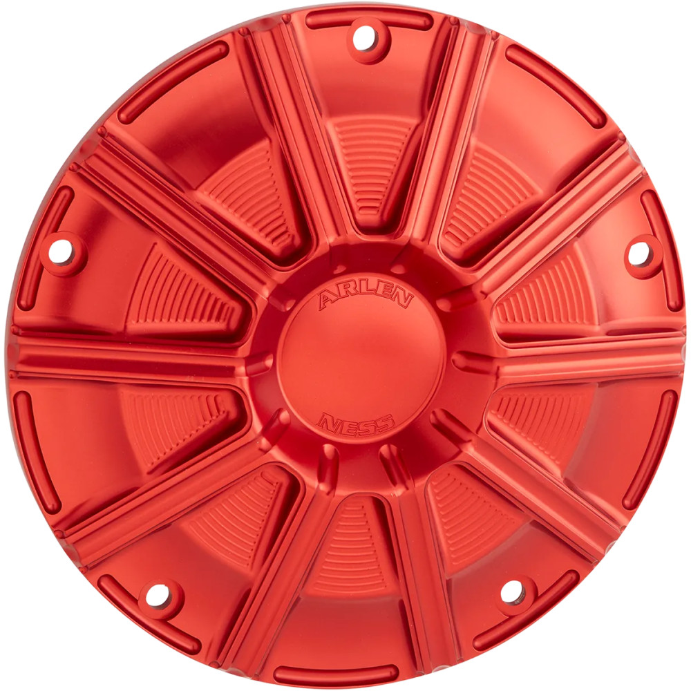 10-Gauge Derby Cover — montaje de 5 agujeros, anodizado rojo