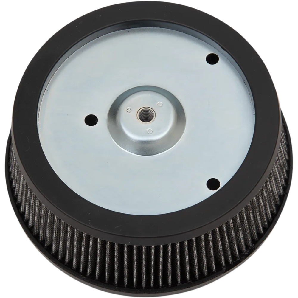 Replacement Air Filter — Round, paper media, Black, Silver