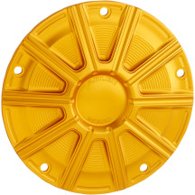 10-Gauge Derby Cover — Gold anodized, 5-hole mounting