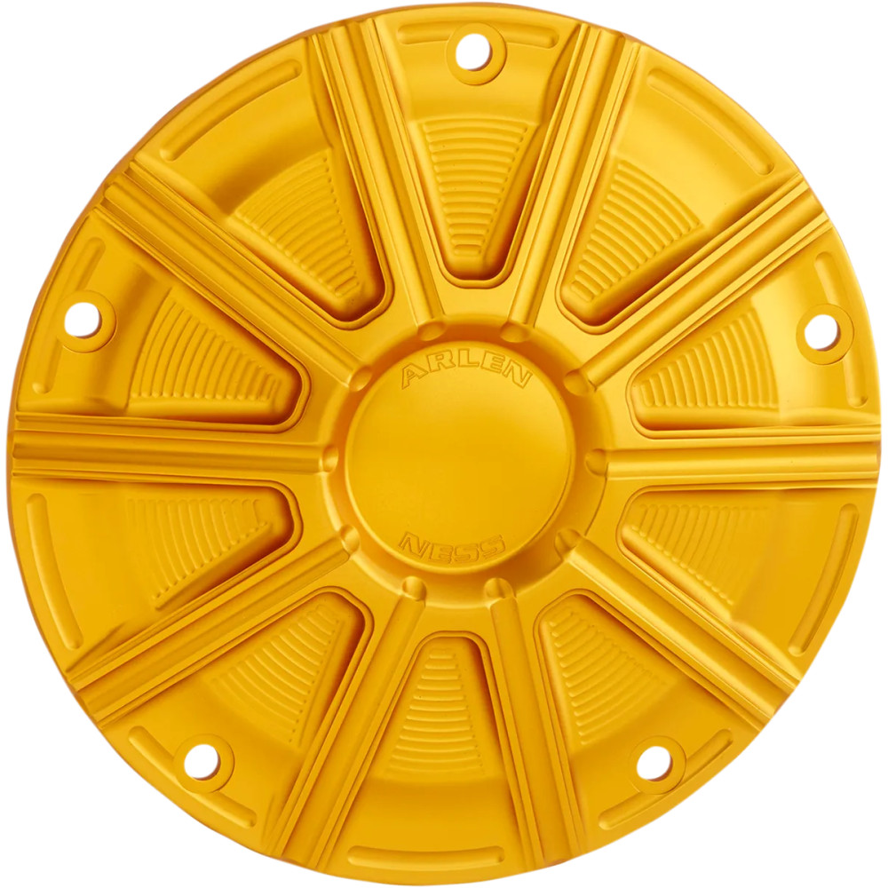10-Gauge Derby Cover — Gold anodized, 5-hole mounting