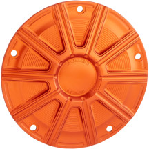 Tapa Derby 10-Gauge — 5 orificios, anodizado naranja