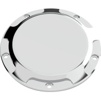 County Line Derby Cover — Chrome, fits models equipped with standard stock cover