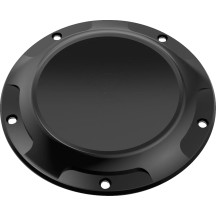 County Line Derby Cover — Black, for models equipped with standard stock cover