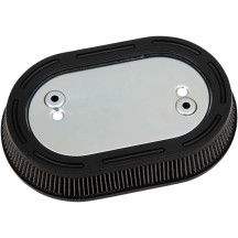 Replacement Air Filter — Black, Silver, Oval