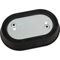 Replacement Air Filter — Black, Silver, Oval