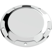 County Line Derby Cover — Chrome, fits models with standard stock cover