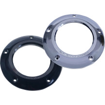 Derby Cover — Chrome, clear window, fits '18 Softail narrow-profile primary