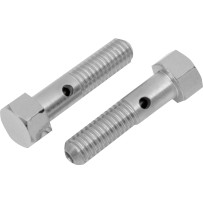 Breather Bolts — Chrome, 2-pack