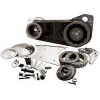 3" Kit de transmisión por correa con arranque eléctrico 8 mm y embrague de bloqueo — 76,2 mm