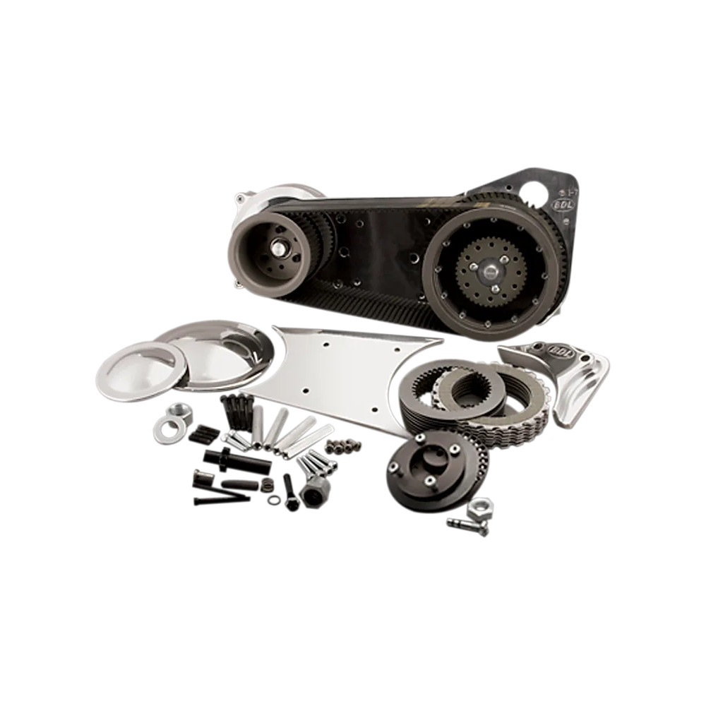 3" Kit de transmisión por correa con arranque eléctrico 8 mm y embrague de bloqueo — 76,2 mm