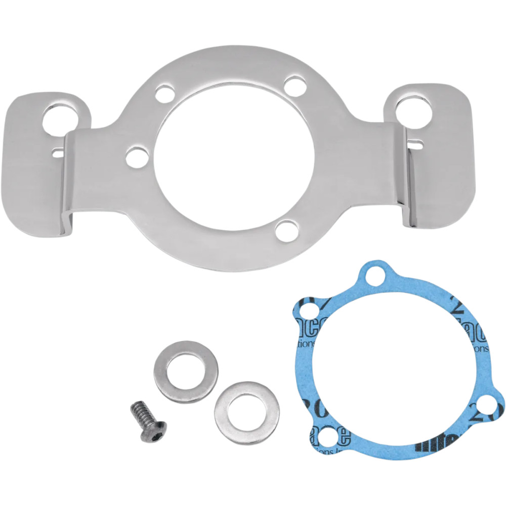Air Cleaner Support Bracket Kit — Chrome, Blue