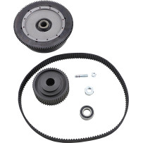 Closed Belt Drive Kit — 1-1/2" wide, 142-tooth, Black