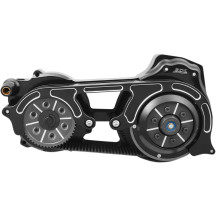 2" Open Belt Drive Kits with 1-Piece Motor Plate — 2" primary belt, black