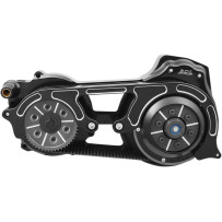 2" Open Belt Drive Kits with 1-Piece Motor Plate — 2" primary belt, black