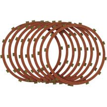 Red Eagle Organic Clutch Friction Plate Set — 8-pack, red