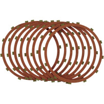 Red Eagle Organic Clutch Friction Plate Set — 8-pack, red