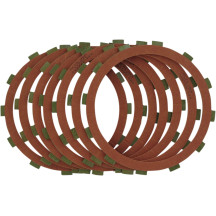Red Eagle Organic Clutch Friction Plate Set — 7 Pack, Red, P/N 095752A