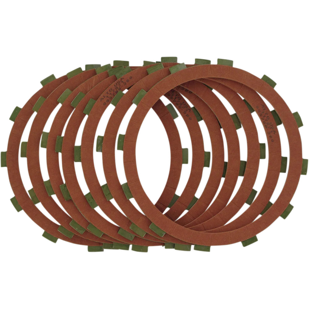 Red Eagle Organic Clutch Friction Plate Set — 7 Pack, Red, P/N 095752A
