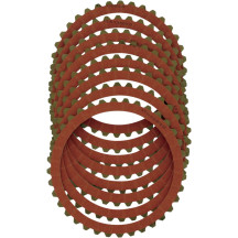 Red Eagle Organic Clutch Friction Plate Set — 8 pack, Red